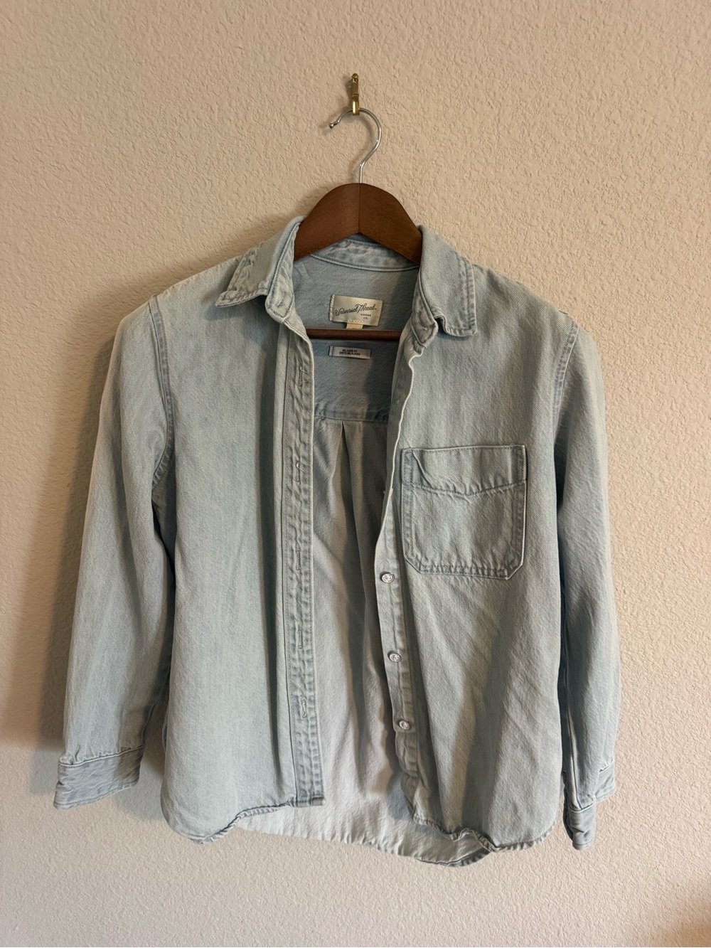 Universal Thread Pale Blue Denim Shirt Jacket